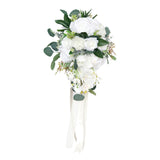 Maxbell Artificial Bride Hand Stick Flower for Anniversary Wedding Decorations