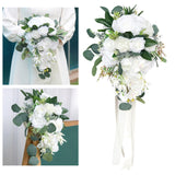 Maxbell Artificial Bride Hand Stick Flower for Anniversary Wedding Decorations