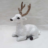 Maxbell Simulation Deer Figurines Deer Ornament Statue for Living Room Shelf Decor