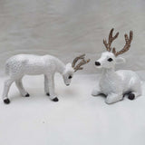 Maxbell Simulation Deer Figurines Deer Ornament Statue for Living Room Shelf Decor