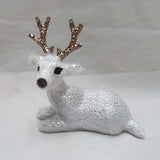 Maxbell Simulation Deer Figurines Deer Ornament Statue for Living Room Shelf Decor