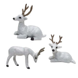 Maxbell Simulation Deer Figurines Deer Ornament Statue for Living Room Shelf Decor