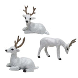 Maxbell Simulation Deer Figurines Deer Ornament Statue for Living Room Shelf Decor