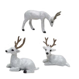 Maxbell Simulation Deer Figurines Deer Ornament Statue for Living Room Shelf Decor