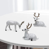 Maxbell Simulation Deer Figurines Deer Ornament Statue for Living Room Shelf Decor