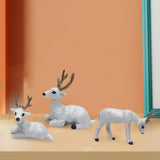Maxbell Simulation Deer Figurines Deer Ornament Statue for Living Room Shelf Decor