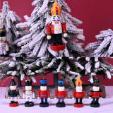 Maxbell 6x 7cm Nutcracker Figures Decor Figures Nutcracker Model for Bedroom Home