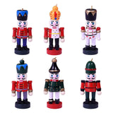 Maxbell 6x 7cm Nutcracker Figures Decor Figures Nutcracker Model for Bedroom Home