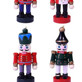 Maxbell 6x 7cm Nutcracker Figures Decor Figures Nutcracker Model for Bedroom Home