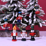 Maxbell 6x 7cm Nutcracker Figures Decor Figures Nutcracker Model for Bedroom Home
