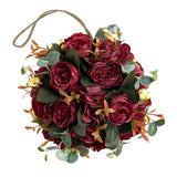 Maxbell Flower Ball Flower Garland Wedding Decoration for Room Home Red