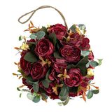 Maxbell Flower Ball Flower Garland Wedding Decoration for Room Home Red