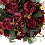 Maxbell Flower Ball Flower Garland Wedding Decoration for Room Home Red