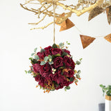 Maxbell Flower Ball Flower Garland Wedding Decoration for Room Home Red