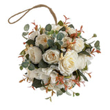 Maxbell Flower Ball Flower Garland Wedding Decoration for Room Home White