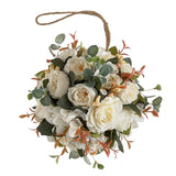 Maxbell Flower Ball Flower Garland Wedding Decoration for Room Home White
