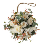 Maxbell Flower Ball Flower Garland Wedding Decoration for Room Home White