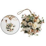 Maxbell Flower Ball Flower Garland Wedding Decoration for Room Home White