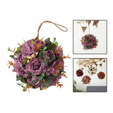 Maxbell Flower Ball Flower Garland Wedding Decoration for Room Home Purple