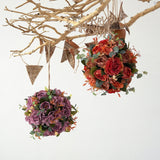 Maxbell Flower Ball Flower Garland Wedding Decoration for Room Home Purple