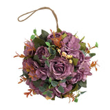 Maxbell Flower Ball Flower Garland Wedding Decoration for Room Home Purple
