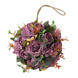 Maxbell Flower Ball Flower Garland Wedding Decoration for Room Home Purple