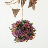 Maxbell Flower Ball Flower Garland Wedding Decoration for Room Home Purple