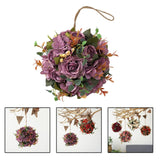 Maxbell Flower Ball Flower Garland Wedding Decoration for Room Home Purple