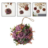 Maxbell Flower Ball Flower Garland Wedding Decoration for Room Home Purple