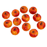 Maxbell Mini Pumpkins Lifelike Harvest Pumpkins for Halloween Holiday Decoration Orange and Yellow