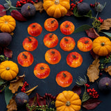 Maxbell Mini Pumpkins Lifelike Harvest Pumpkins for Halloween Holiday Decoration Orange and Yellow