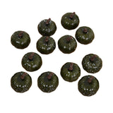 Maxbell Mini Pumpkins Lifelike Harvest Pumpkins for Halloween Holiday Decoration Dark Green
