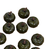 Maxbell Mini Pumpkins Lifelike Harvest Pumpkins for Halloween Holiday Decoration Dark Green