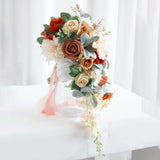 Maxbell Wedding Bride Bridal Bouquet Bride Hand Stick Flower for Anniversary Wedding