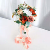 Maxbell Wedding Bride Bridal Bouquet Bride Hand Stick Flower for Anniversary Wedding