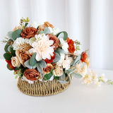 Maxbell Wedding Bride Bridal Bouquet Bride Hand Stick Flower for Anniversary Wedding
