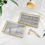 Maxbell Jewelry Box Portable Storage for Earring Decoration Travel 12 grids