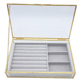 Maxbell Jewelry Box Portable Storage for Earring Decoration Travel Multifunction