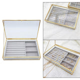 Maxbell Jewelry Box Portable Storage for Earring Decoration Travel Multifunction