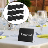 Maxbell 12Pcs Tabletop Message Board Memo Writing Board for Shop Buffet Wedding Black