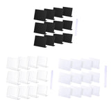 Maxbell 12Pcs Tabletop Message Board Memo Writing Board for Shop Buffet Wedding Black