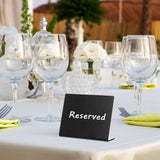 Maxbell 12Pcs Tabletop Message Board Memo Writing Board for Shop Buffet Wedding Black