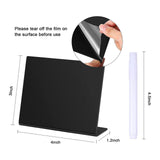 Maxbell 12Pcs Tabletop Message Board Memo Writing Board for Shop Buffet Wedding Black