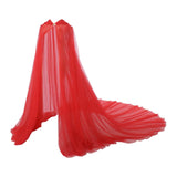 Maxbell Hooded Cloak Floor Length Soft Universal for Carnivals Wedding Red