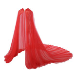 Maxbell Hooded Cloak Floor Length Soft Universal for Carnivals Wedding Red