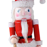 Maxbell Nutcracker Santa Figurine Chic Gift Party Favors for Living Room Adults Kids