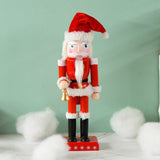 Maxbell Nutcracker Santa Figurine Chic Gift Party Favors for Living Room Adults Kids
