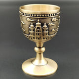 Maxbell Classic Wine Goblets Vintage Style Embossed for Friend Gift Home Party