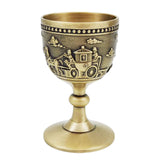 Maxbell Classic Wine Goblets Vintage Style Embossed for Friend Gift Home Party