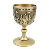 Maxbell Classic Wine Goblets Vintage Style Embossed for Friend Gift Home Party